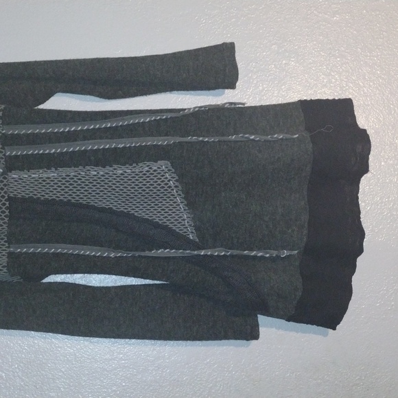 John Fashion Gray Unique Wool Blend Sweater/Dress L - Picture 3 of 6